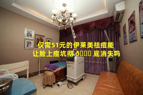 仅需51元的伊莱美祛痘能让脸上痘坑彻 🐋 底消失吗